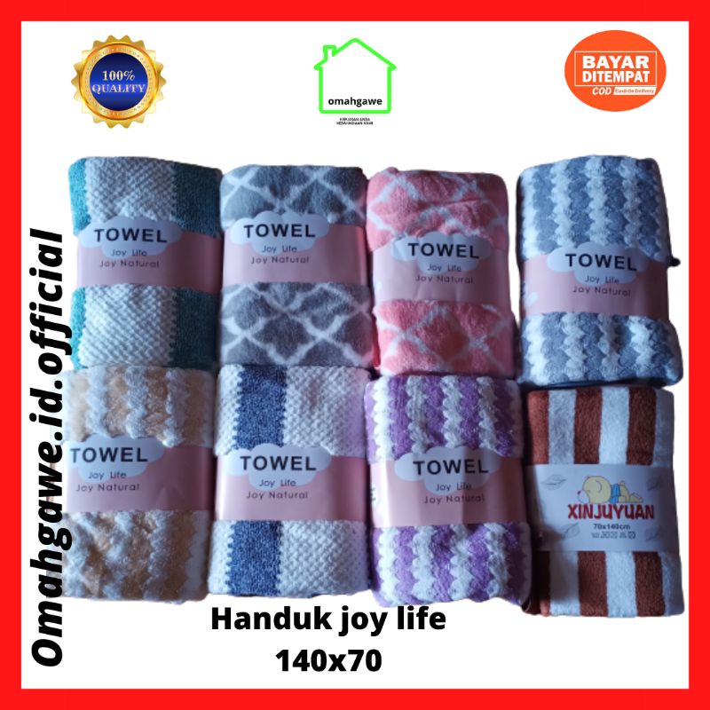 Handuk Joy life uk 140cm x 70 cm ada 8 warna Handuk towel Joy Life Joy Natural Handuk Towel Joy Life