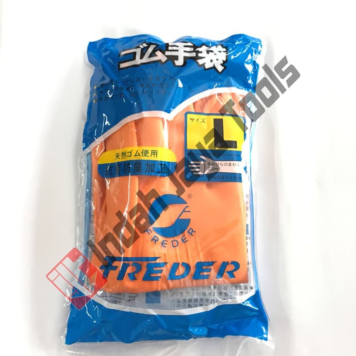 FREDER Sarung Tangan Karet Orange