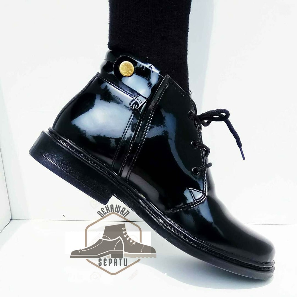 Sepatu PDH Kilap TNI POLRI - Sepatu PDH 04 - Sepatu Pantofel Tali