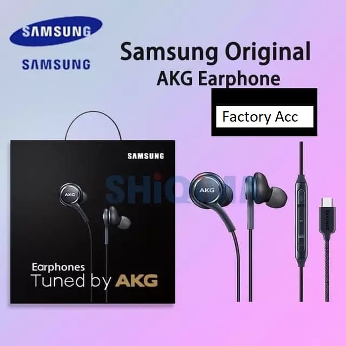 ORIGINAL HANDSFREE HEADSET EARPHONE AKG USB TYPE C SAMSUNG A34 A54 S20 S21 FE A33 A53 A73 5G NOTE 20 ULTRA