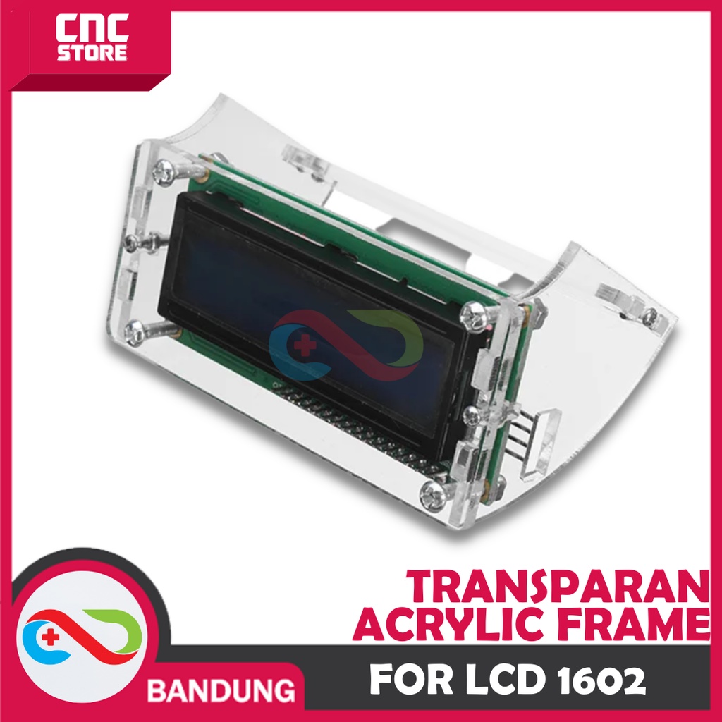 LCD FRAME 1602 16 X 2 AKRILIK CASE LCD BENING