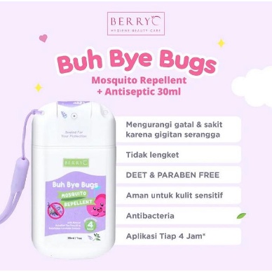 BERRY C PAKET BYE BYE BUGS 30ML + SILICONE STRAP