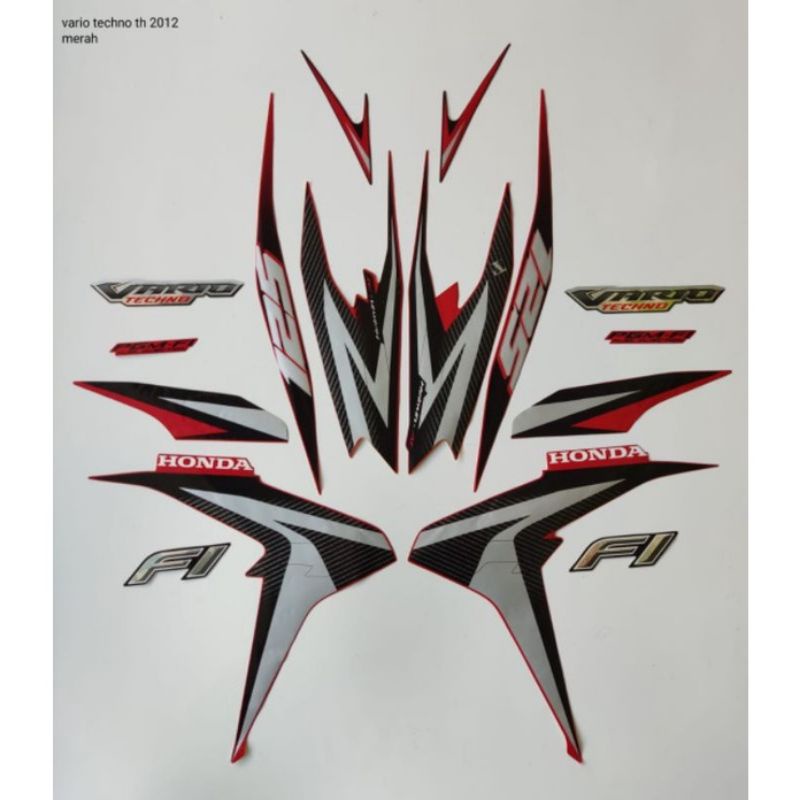 STRIPING VARIO TECHNO 2012 MERAH