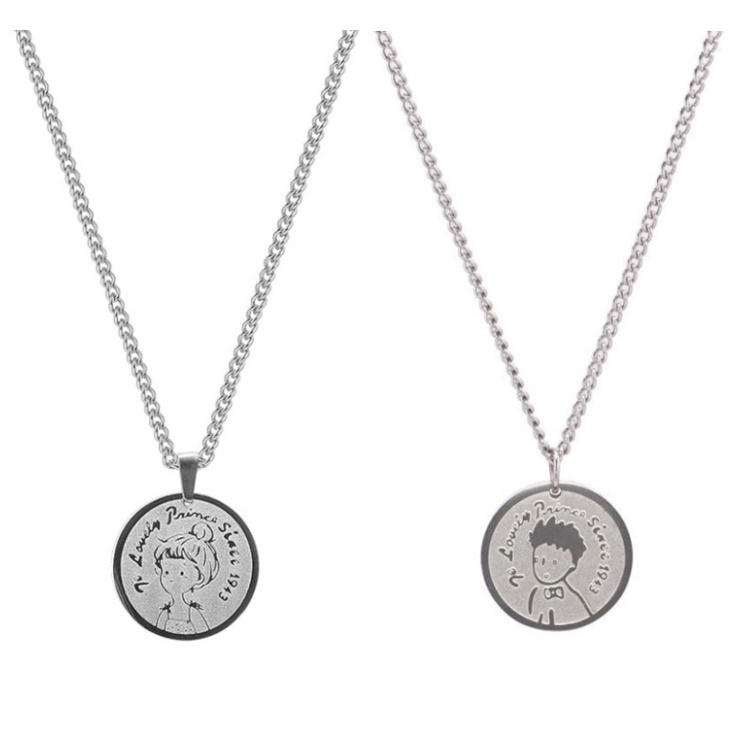 kalung perak titanium couple kalung wanita pria