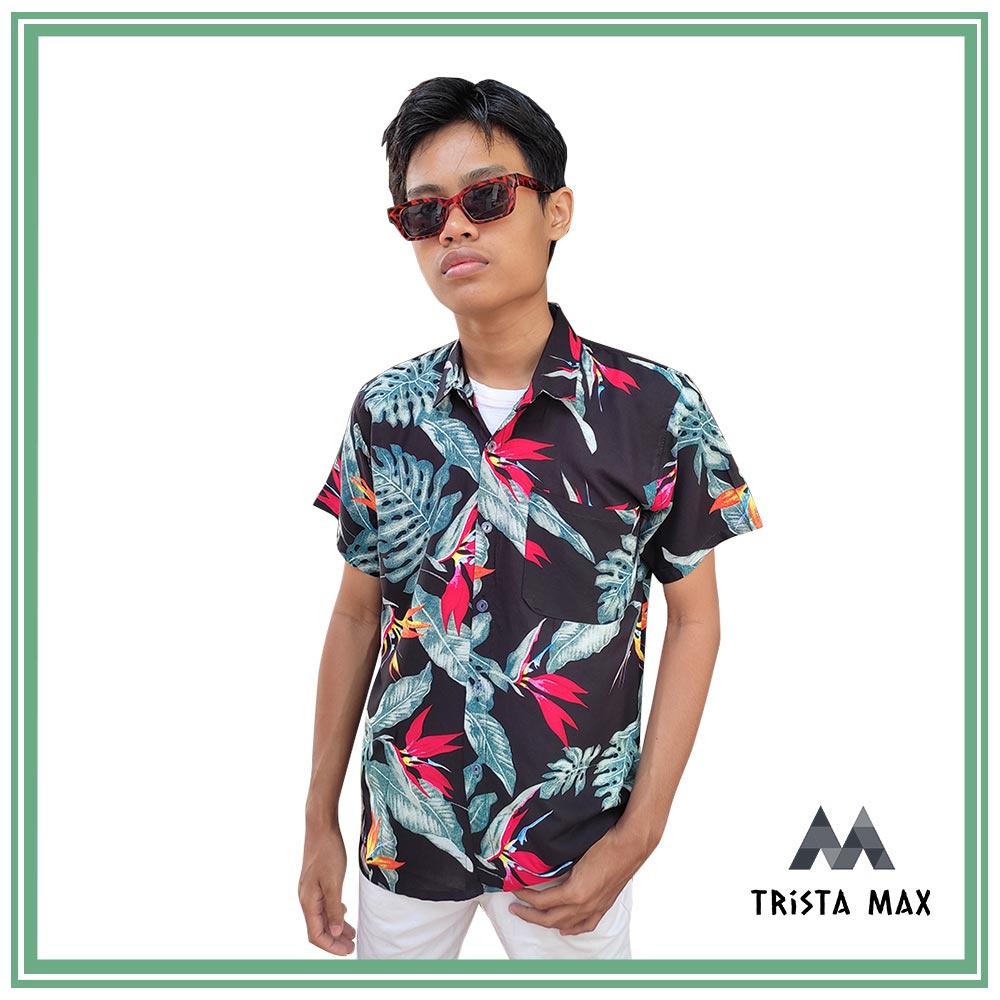 Baju Pantai Pria Keren - Kemeja Nuansa Pantai - Kemeja Pantai Hawai