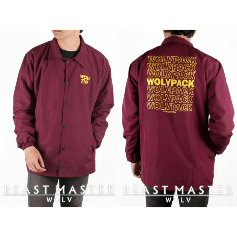 Jaket Coach Pack Jaket Parasut Pria Wolv