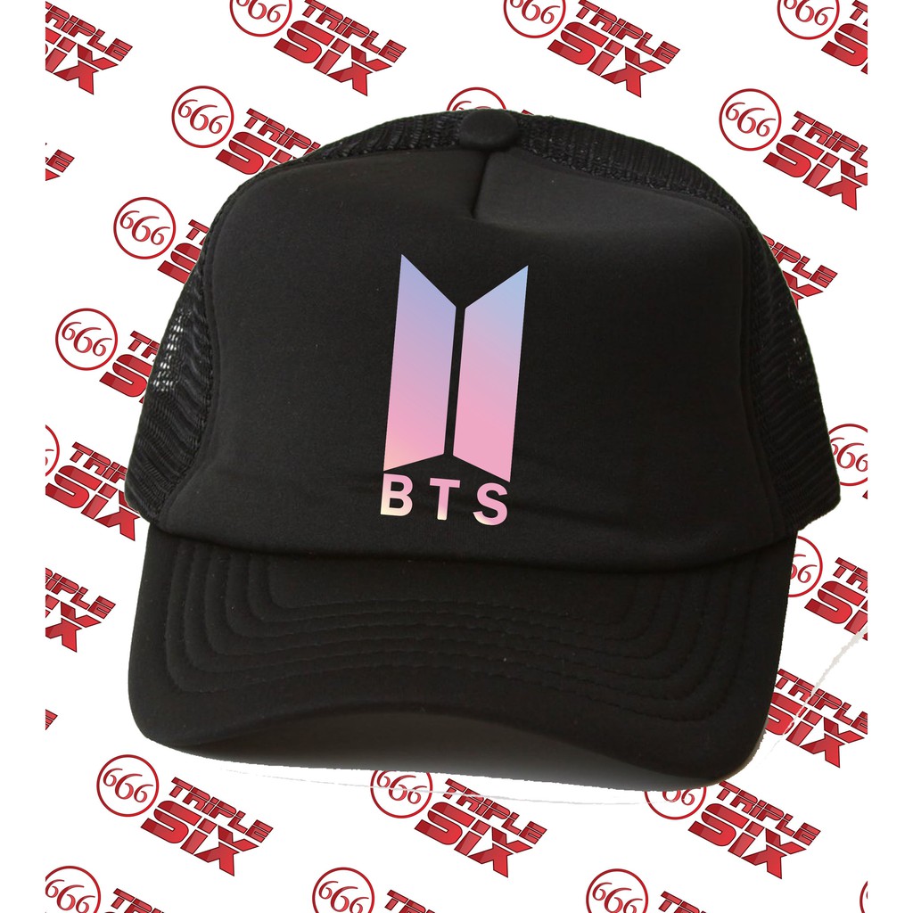 Topi Trucker Logo  BTS  Galaxy  Bangtan Boys Army Shopee 