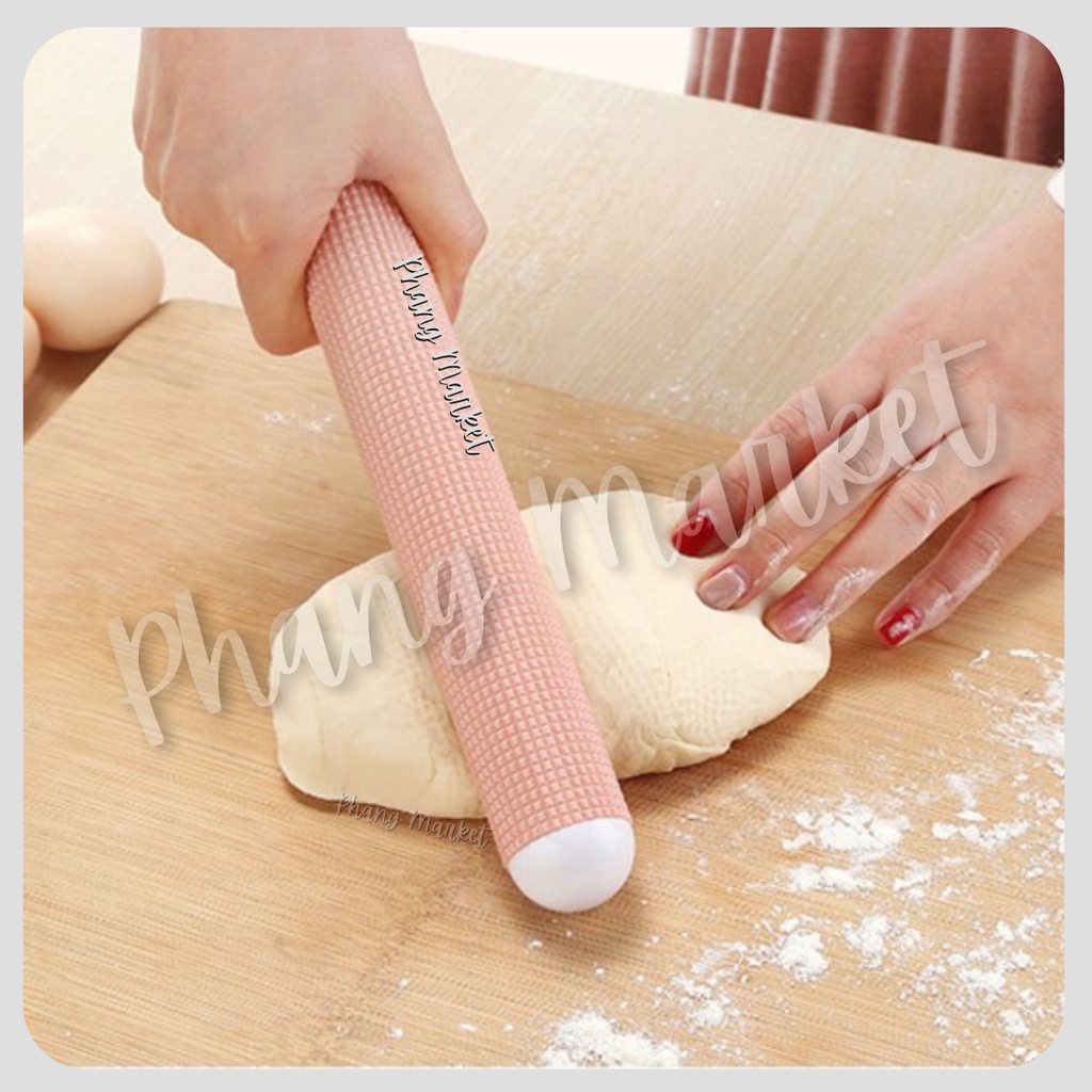 Rolling Pin Penggiling Penggilas Adonan Kue Tepung Donut Kue Anti Lengket Premium Quality