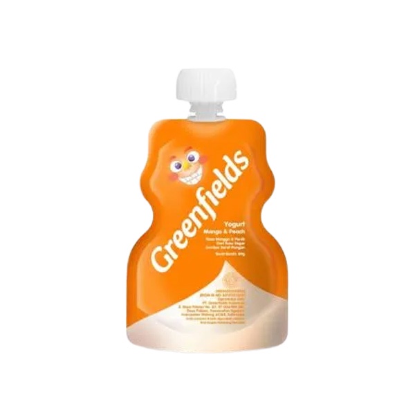 

GREENFIELDS KIDS YOGURT POUCH MANGO PEACH 80 GR