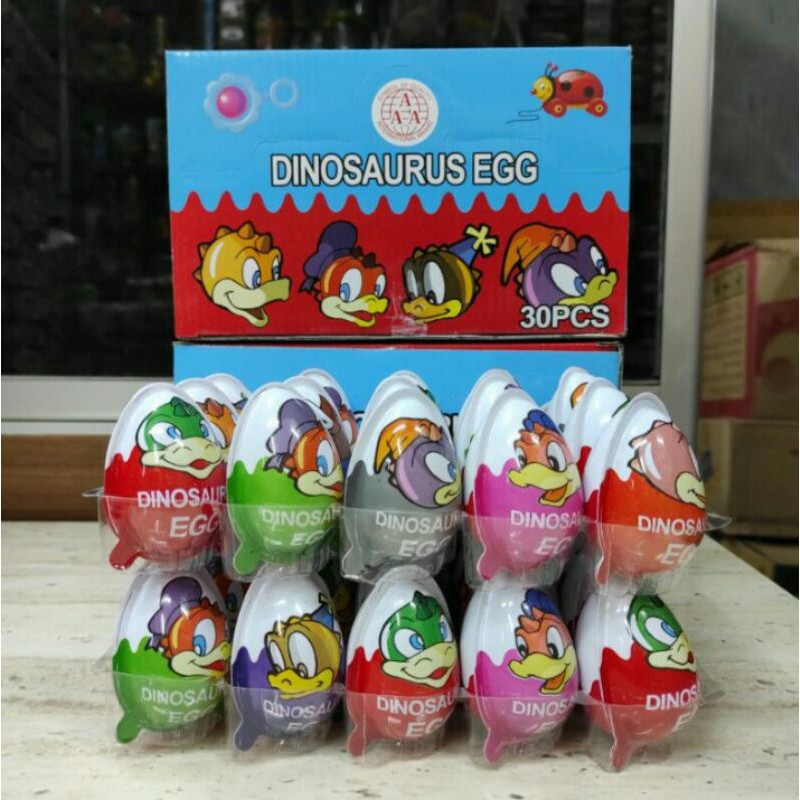 

Kinderjoy "DINOSAURUS EGG ISI COKELAT SUSU DAN MAINAN