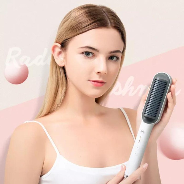 Catok Sisir Pelurus Rambut 2 in 1 /Hair straightener curter goode 2 in 1