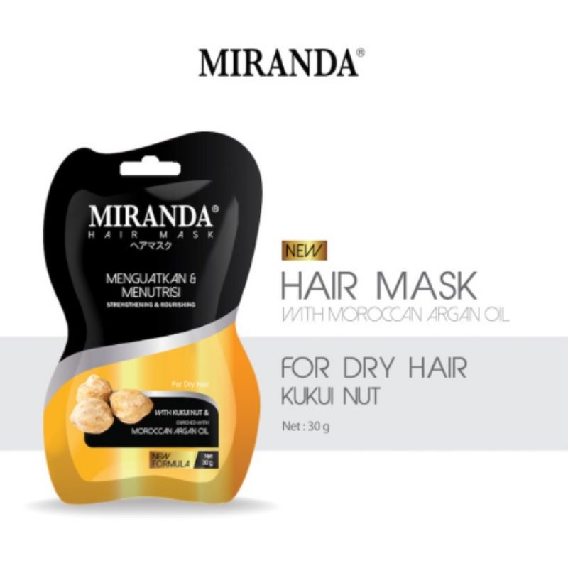 MIRANDA Hair Mask | Masker Rambut Sachet 30gr