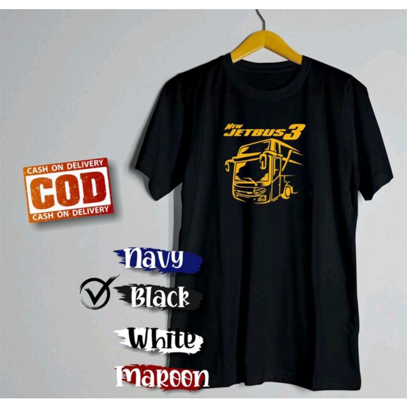 kaos jet bus 3 / new jet bus3 / kaos murah kaos pria / kaos terlaris / kaos mobil mania