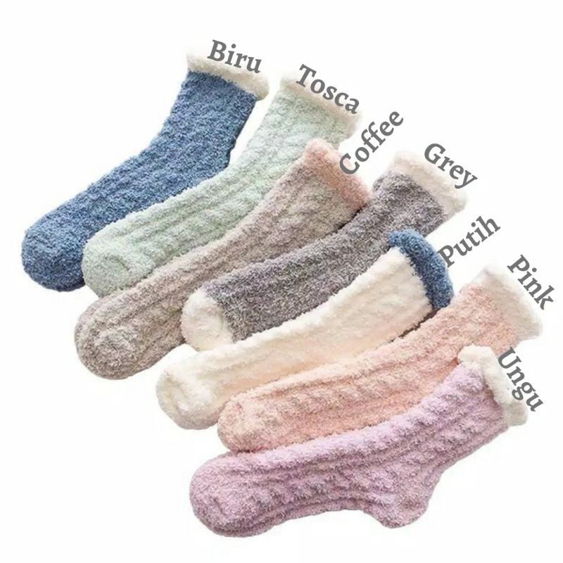 Ready Kaos kaki winter Kaos kaki wool kaos kaki hangat unisex dewasa/anak