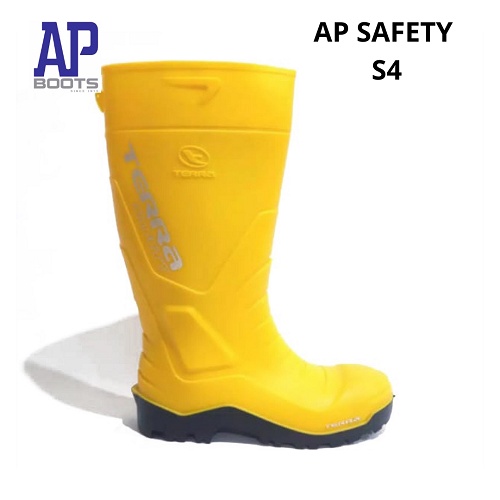 BISA COD - AP Boots Terra Safety S4 - Sepatu Safety AP Boots Terra Safety S4 Kuning Size 39-43 Toe Cap BESI - AP BOOTS SAFETY ADA BESI - FANZ STORE