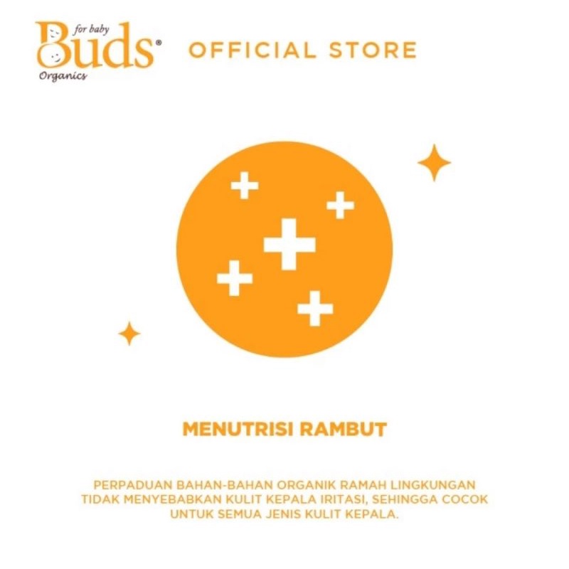 Buds Organics Shampoo For Kids 350 ml - Shampo Organik Untuk Anak