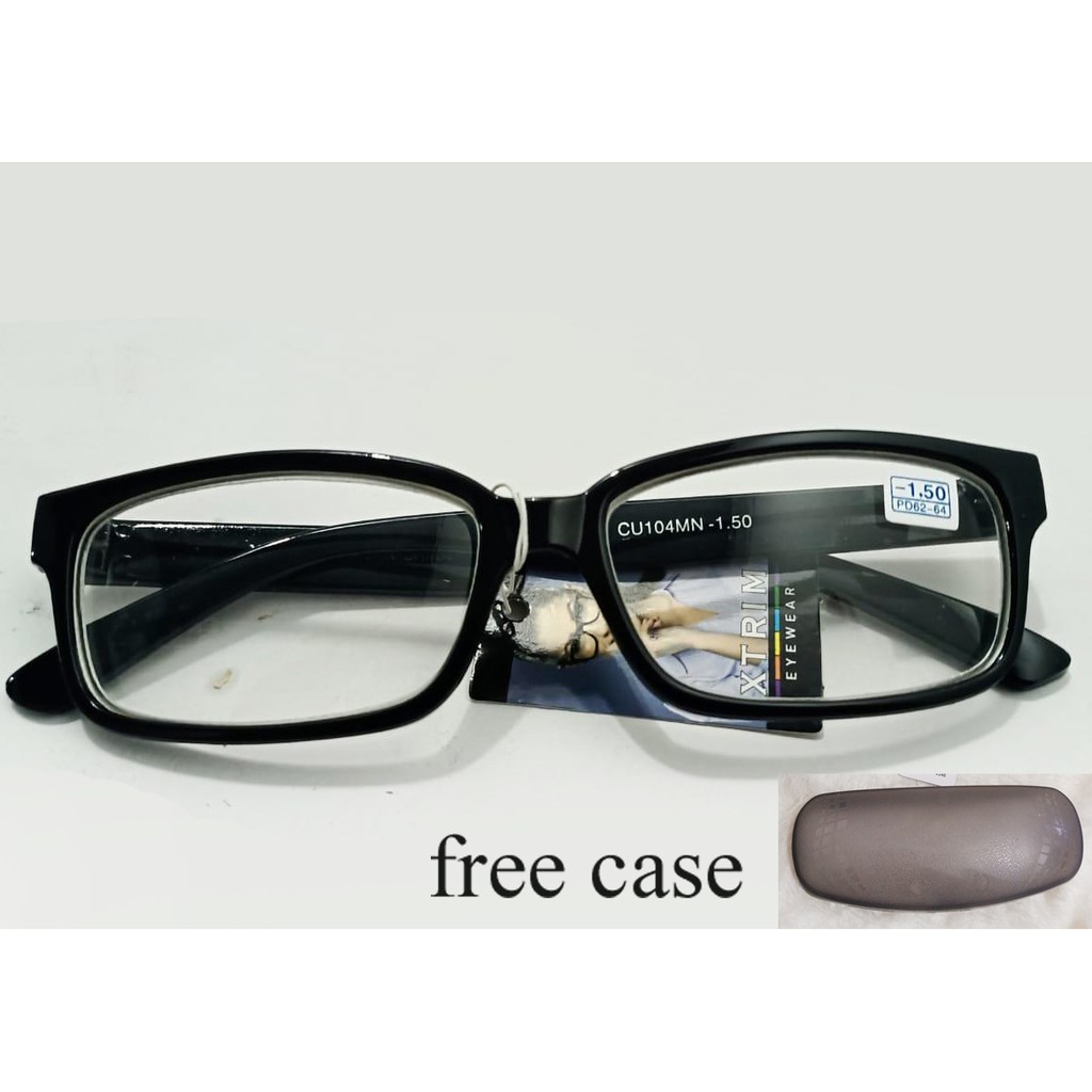 Kacamata minus unisex resep unisex (-) Minus 1.00 , 1.50 , 2.00 , 2.50 , 3.00