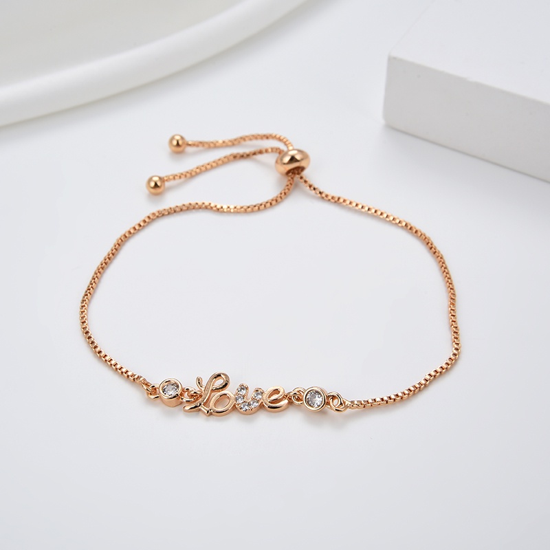 Gelang Titanium Wanita Anti Karat Emas Muda Couple Pasangan Sahabat Inisial Bestie Silver Asli Rantai Selamanya Korea Murah Rantai 16