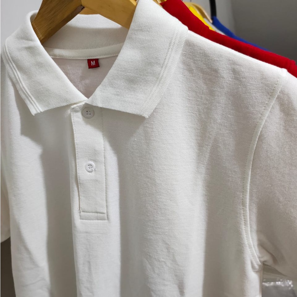 Kaos polos - Premium Cotton Combed Pique CVC - Kaos kerah pria - Kaos Polo shirt lengan pendek