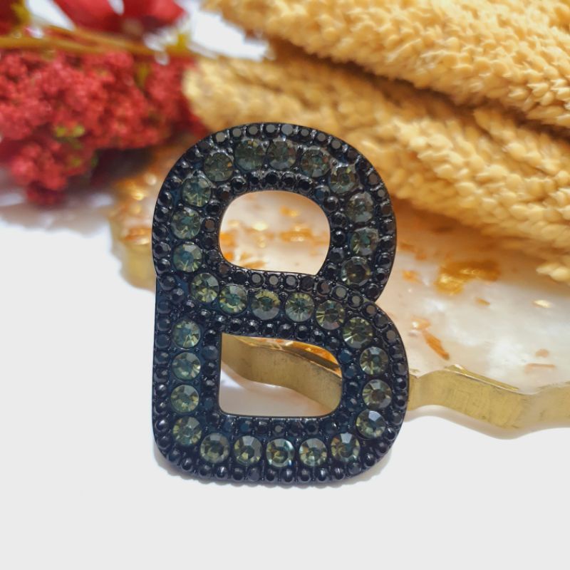 Brooch Buttonscarves KW / Bross Buttonscarves KW / Bross Button KW-018 Black