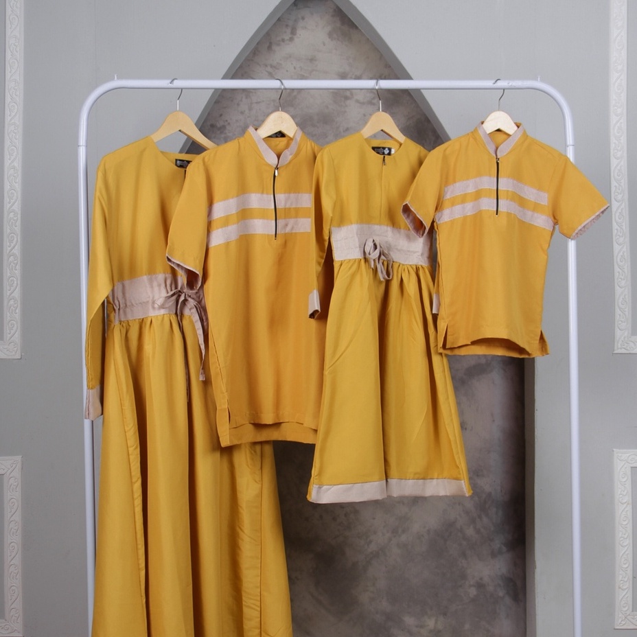 Couple keluarga warna mustard / koko couple