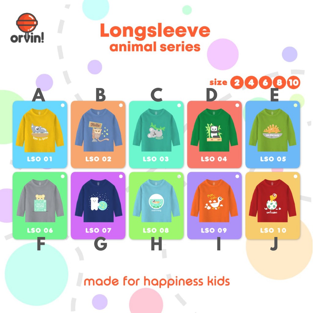 Orvin Kids/ Baju Lengan Panjang Anak