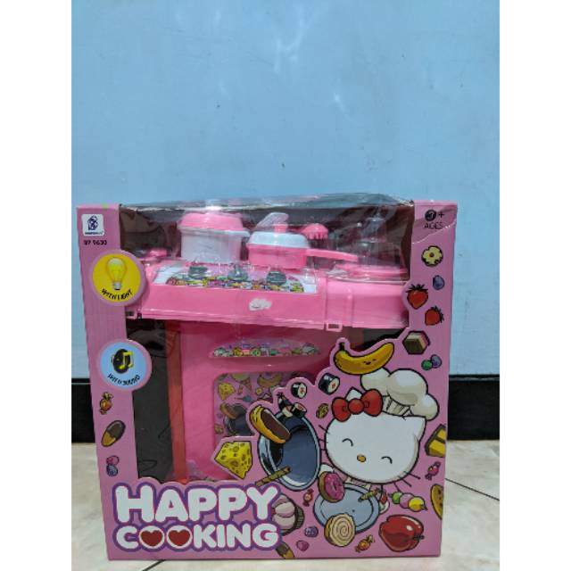 JUAL MAINAN KITCHEN SET HELLO KITTY LED/SUARA BP 9630