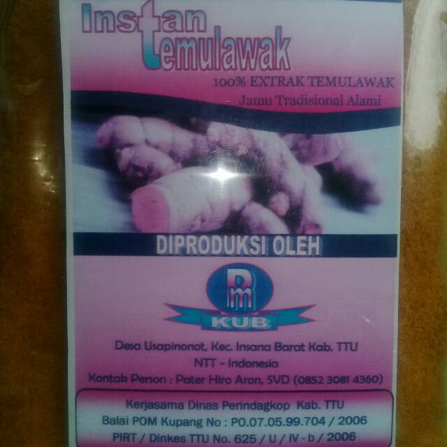 

Instan temulawak 100% asli
