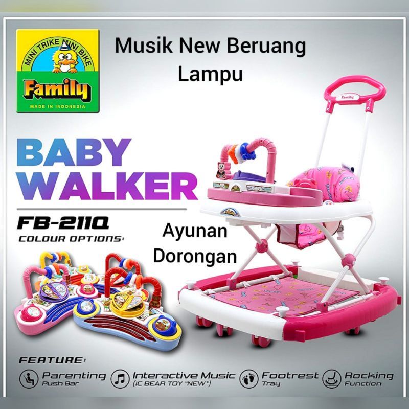 Baby Walker Family FB - 211Q Kereta Dorong Bayi Badong