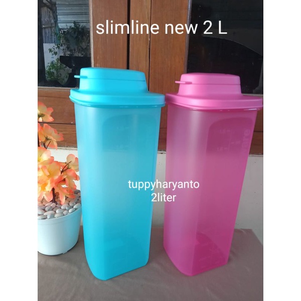 botol minum slim line slim new 2liter tupperware 1pcs