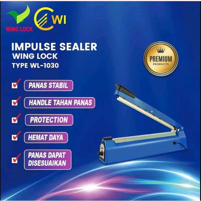 Impulse Sealer Alat Press Pres Plastik Las Plastik 30cm 30 cm ATN F-300