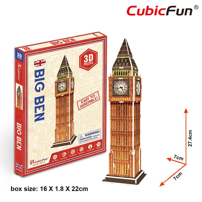 3D Puzzle CubicFun Mini Mainan Anak