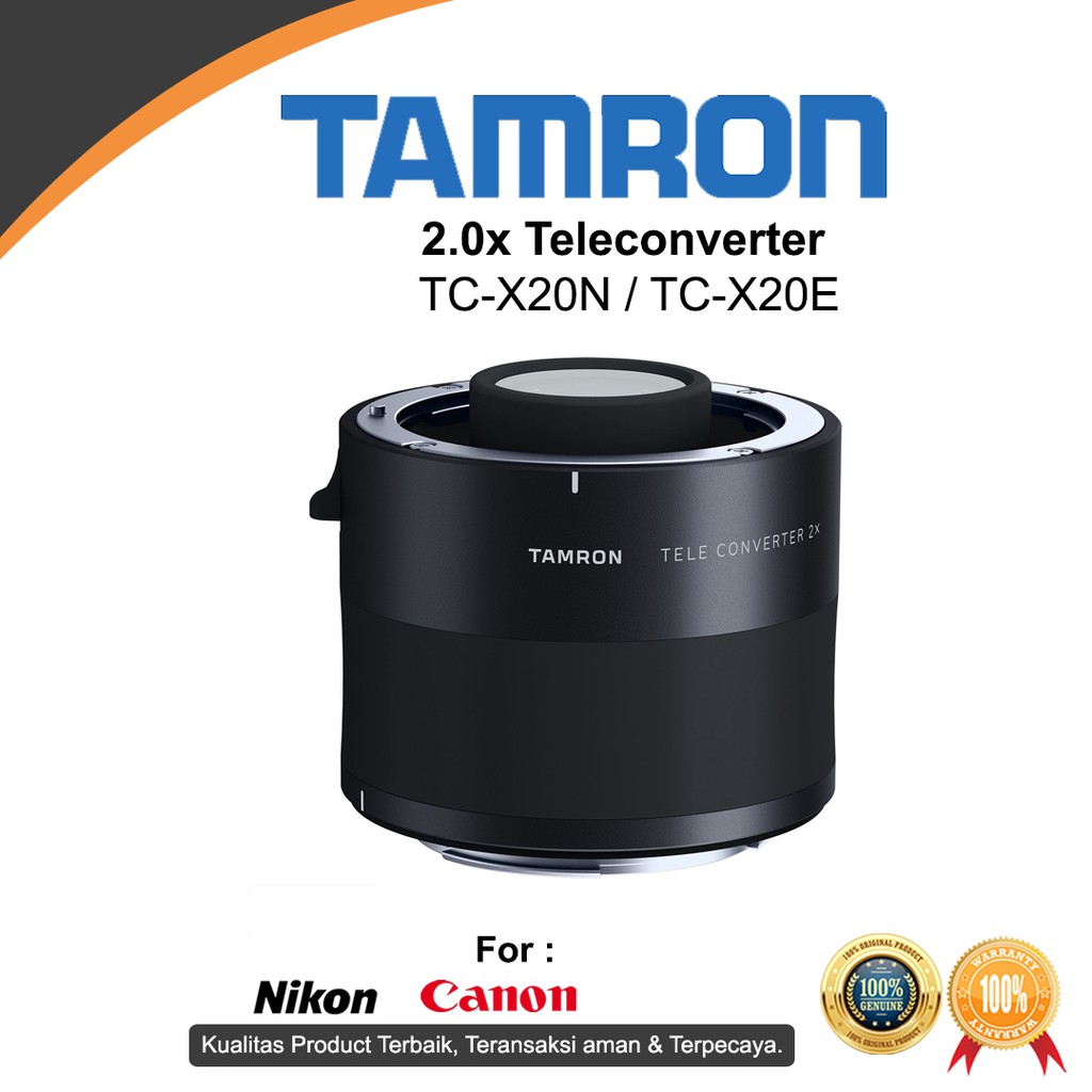 最前線の TAMRON TELE CONVERTER 2.0x ニコン用 TC-X20N ビデオカメラ