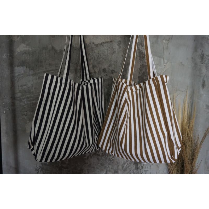 NUDIE BAG MOTIF STRIPE / SALUR TAS  TOTE BAG