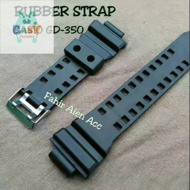 STRAP TALI JAM TANGAN CASIO G-SHOCK GD-350 GD350 GD 350 BONUS PEN TALI