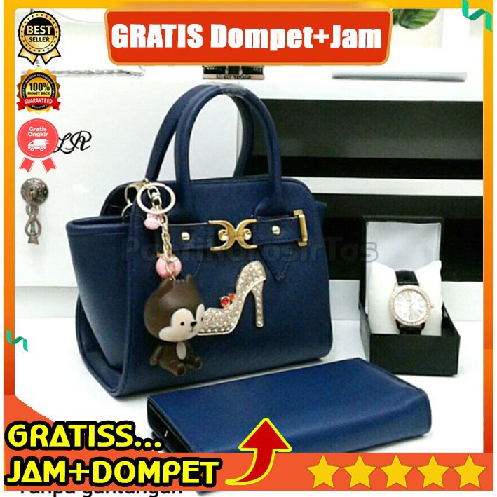 2670 TAS IMPORT WANITA FASHION KOREA GLOSSY BRANDED YSL SAC DE JOUR 26CM MORODER LEATHER HAND BAG /