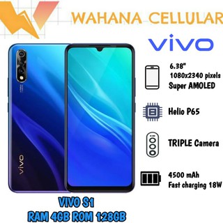 HP VIVO S1 4/128 GB - FIFO S 1 RAM 4GB ROM 128GB GARANSI RESMI 2 TAHUN