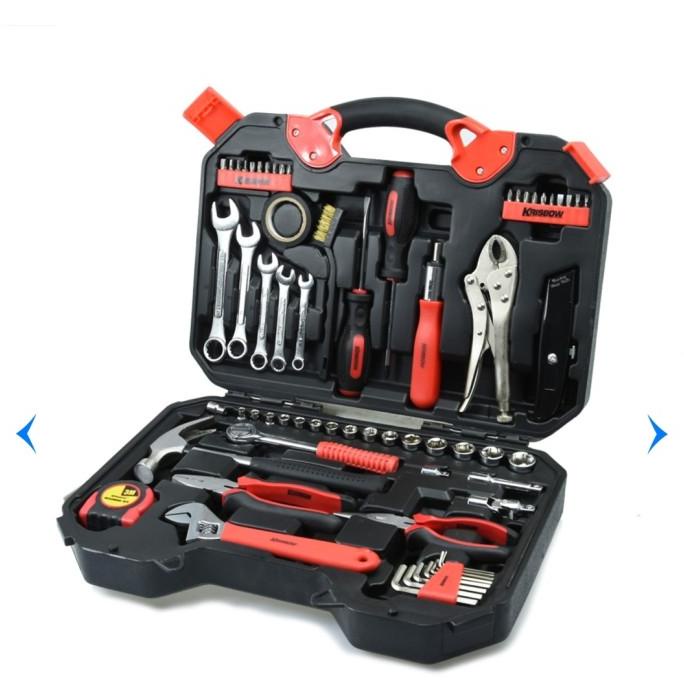 Toolskit 66Pcs Tools Kit Box Krisbow Original/Kotak Perkakaks Mekanik