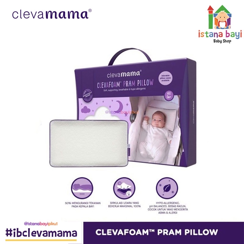 Clevafoam Pram Pillow - Bantal Bayi