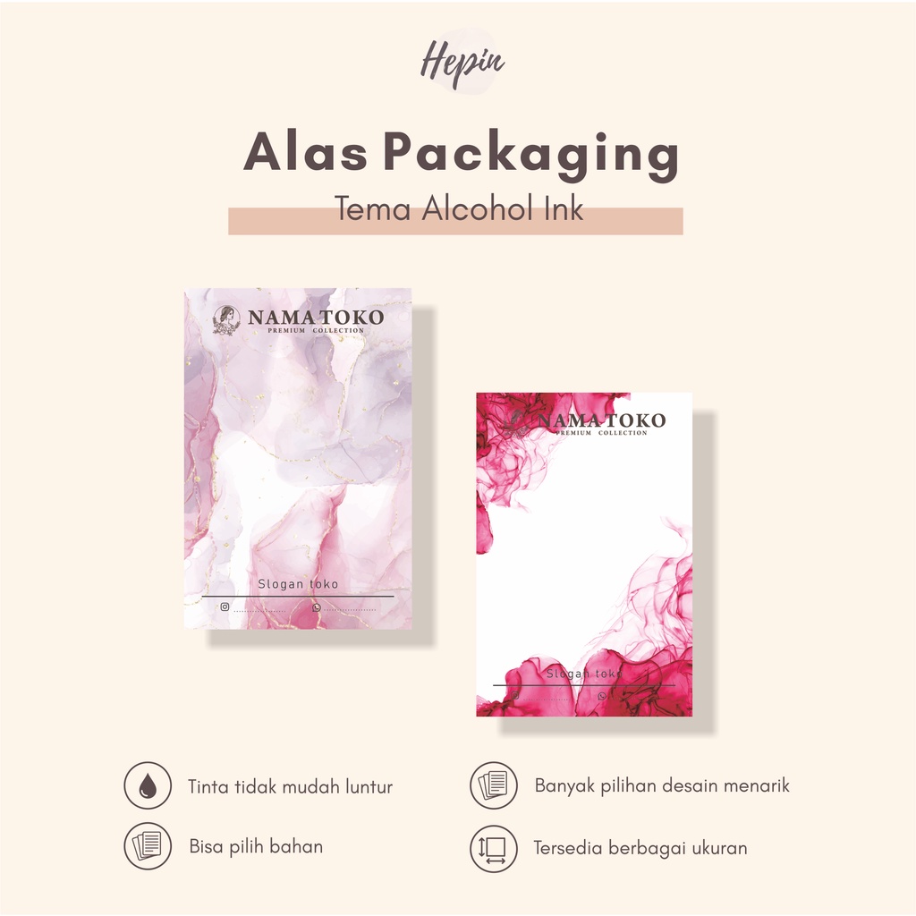 

alas akesories/Alas packing murah tema ALCOHOL INK