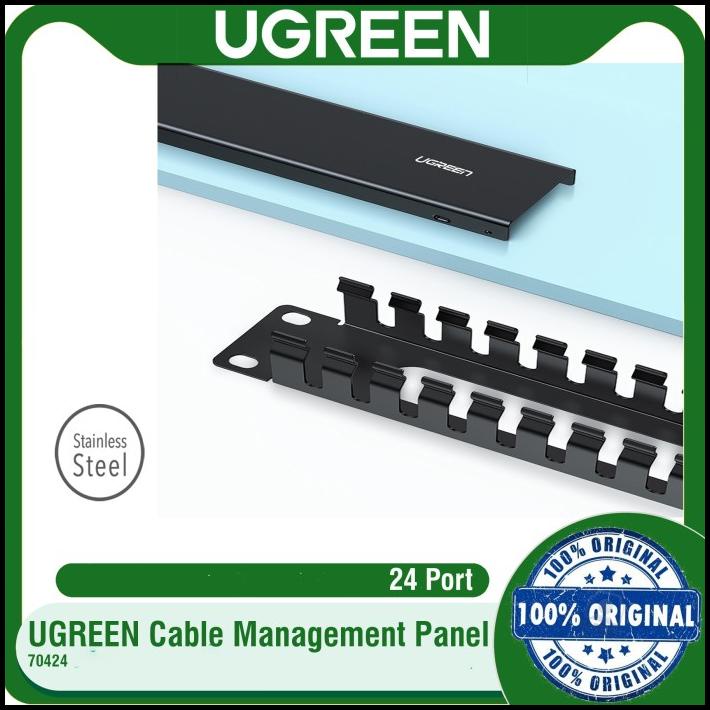 24-Port Ethernet Cable Management Rack