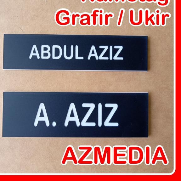 

PROMO 11.11 KODE-655 Nametag Nama Dada Grafir Ukir