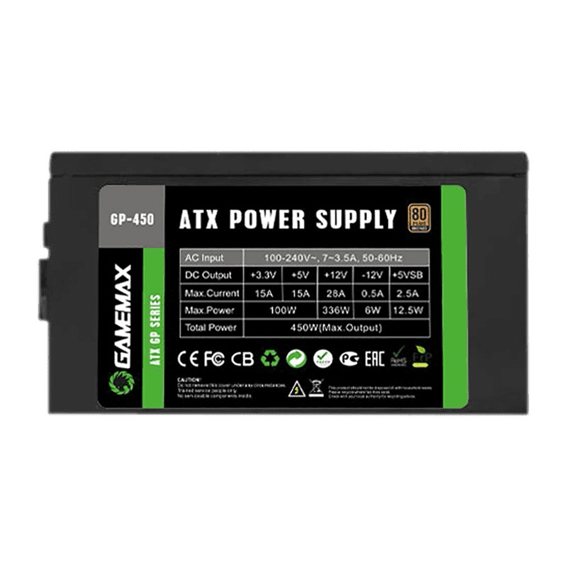 Gamemax PSU GP-450 GP450 80+ Bronze