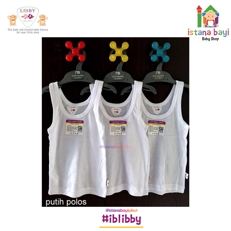 Libby Singlet Warna NB - Singlet bayi 1 Pcs