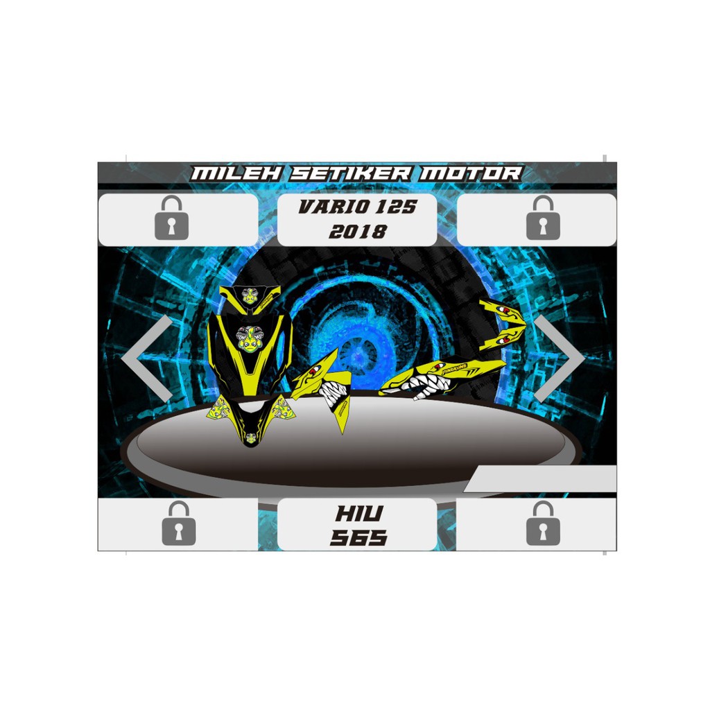 setiker striping decal motor vario 125 2018