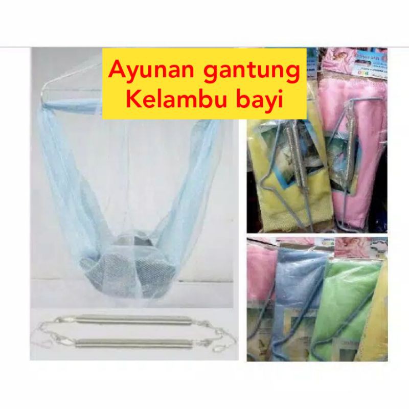 Ayunan kelambu gantung bayi merek ONA | ayunan gantung tidur bayi