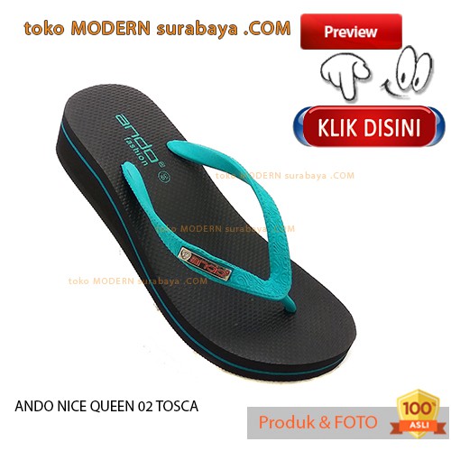 ANDO NICE QUEEN 02 TOSCA sendal wanita jepit kaet flip flop murah