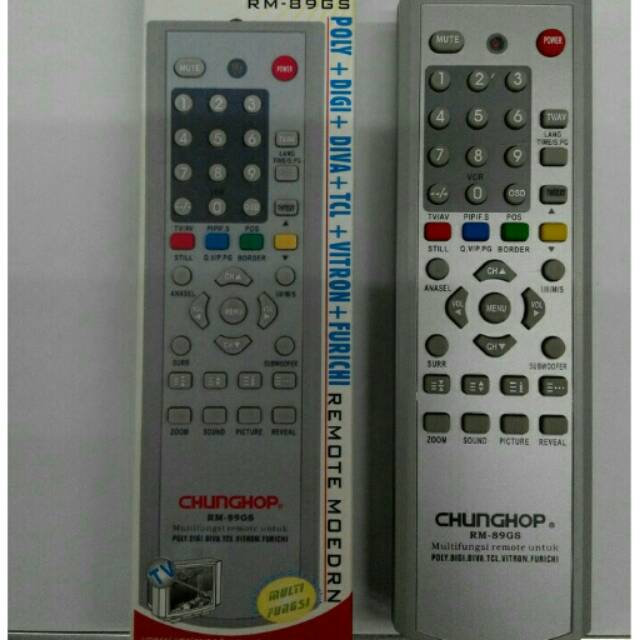 REMOTE/REMOT TV TABUNG POLYTRON,TCL,VITRON MULTI