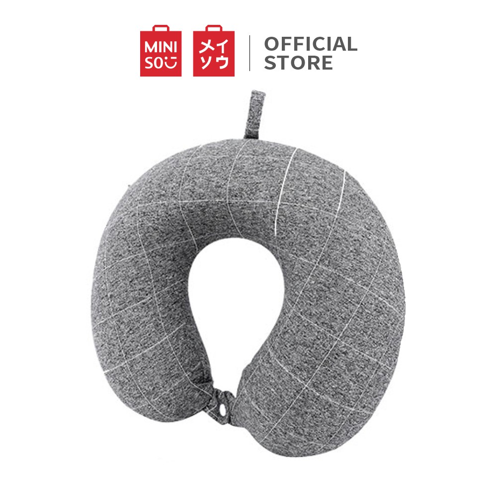  MINISO  Bantal  Leher Bantal  Kepala Busa Memori Travel Mobil  