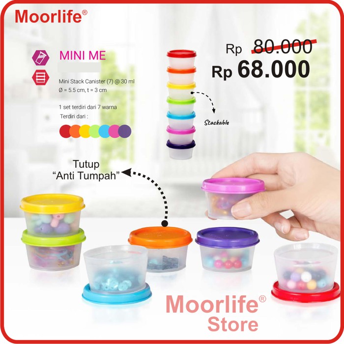 MOORLIFE MINI ME | WADAH TOPLES MINI | MURAH